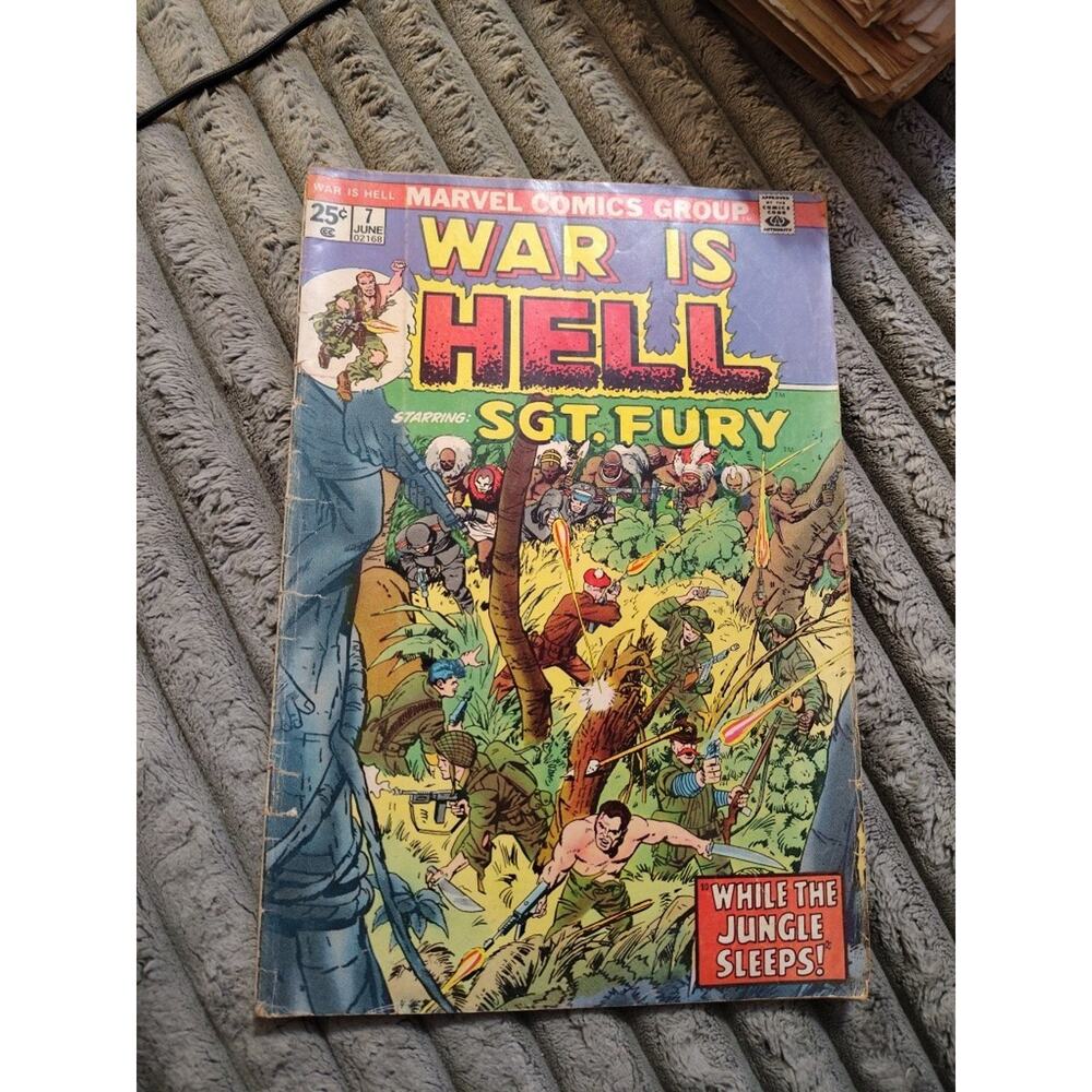 War is Hell (1974) Marvel Bronze Age Comics While The Jungle Sleeps SGT. FURY